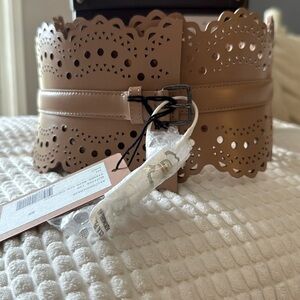 ALAIÏA Bustier Belt in Vienne Wave-Calfskin BRAND NEW IN BOX WITH TAGS